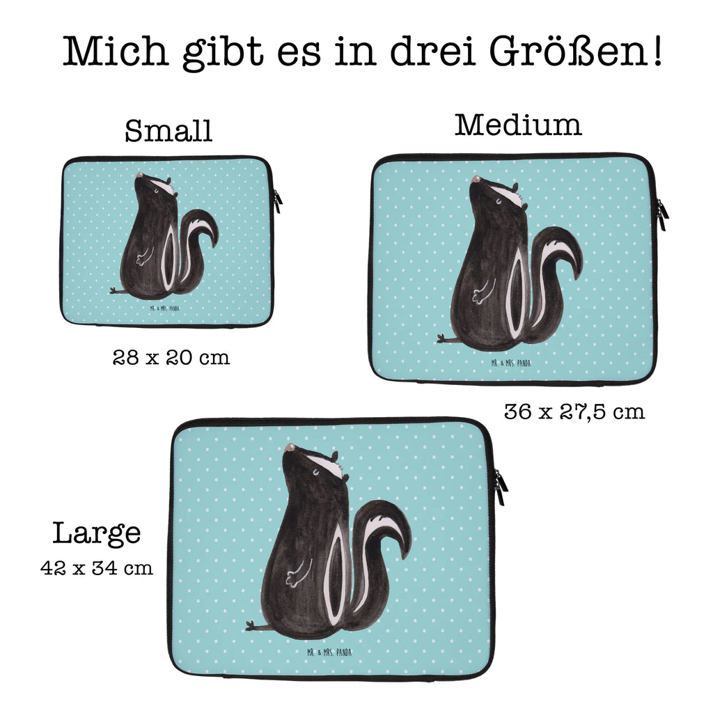 Notebook Tasche Stinktier Sitzen Notebook Tasche, Laptop, Computertasche, Tasche, Notebook-Tasche, Notebook-Reisehülle, Notebook Schutz, Stinktier, Skunk, Wildtier, Raubtier, Stinker, Stinki, Spruch, Büro, Recht, Besserwisser