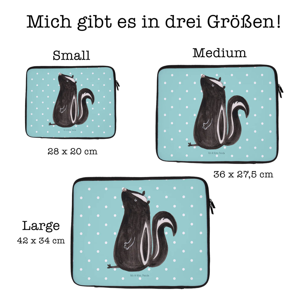 Notebook Tasche Stinktier Sitzen Notebook Tasche, Laptop, Computertasche, Tasche, Notebook-Tasche, Notebook-Reisehülle, Notebook Schutz, Stinktier, Skunk, Wildtier, Raubtier, Stinker, Stinki, Spruch, Büro, Recht, Besserwisser