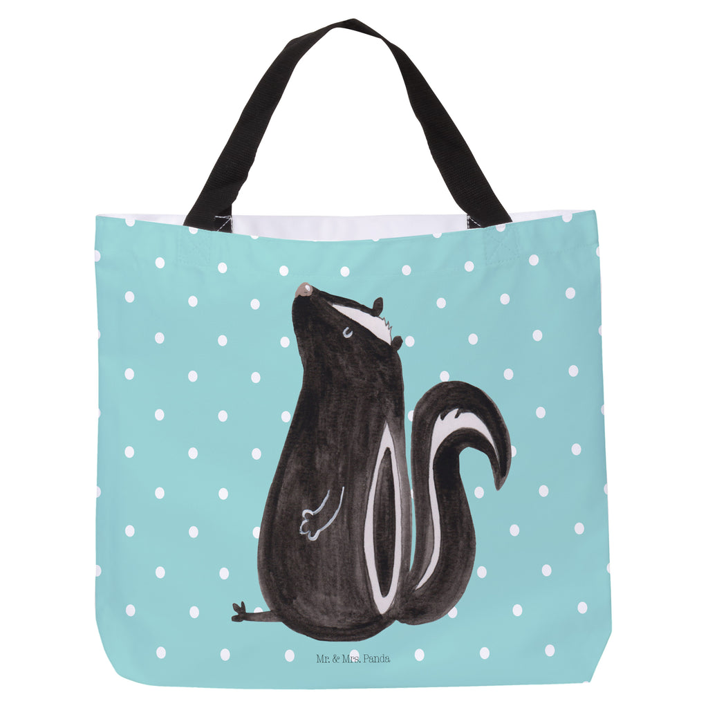 Shopper Stinktier Sitzen Beutel, Einkaufstasche, Tasche, Strandtasche, Einkaufsbeutel, Shopper, Schultasche, Freizeittasche, Tragebeutel, Schulbeutel, Alltagstasche, Stinktier, Skunk, Wildtier, Raubtier, Stinker, Stinki, Spruch, Büro, Recht, Besserwisser