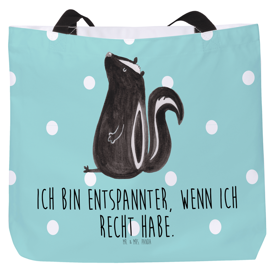 Shopper Stinktier Sitzen Beutel, Einkaufstasche, Tasche, Strandtasche, Einkaufsbeutel, Shopper, Schultasche, Freizeittasche, Tragebeutel, Schulbeutel, Alltagstasche, Stinktier, Skunk, Wildtier, Raubtier, Stinker, Stinki, Spruch, Büro, Recht, Besserwisser