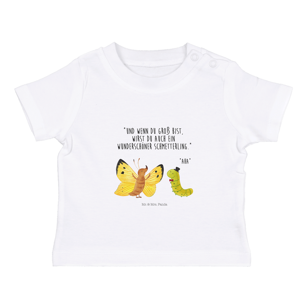 Organic Baby Shirt Raupe Schmetterling Baby T-Shirt, Jungen Baby T-Shirt, Mädchen Baby T-Shirt, Shirt, Tiermotive, Gute Laune, lustige Sprüche, Tiere, Raupe, Schmetterling, Zitronenfalter, Entwicklung, Erwachsen werden, Kokon, Hut, Hütchen, Schönheit, Aufwachsen