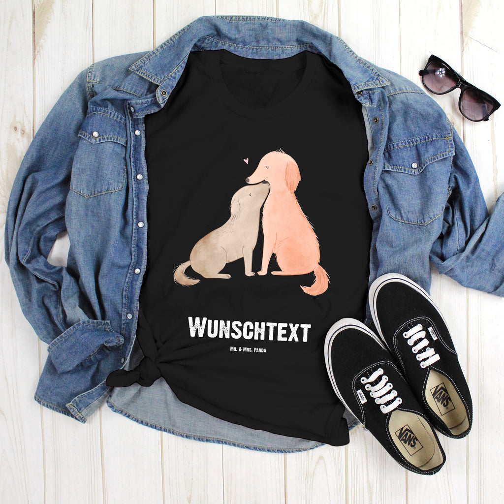 Personalisiertes T-Shirt Hunde Liebe T-Shirt Personalisiert, T-Shirt mit Namen, T-Shirt mit Aufruck, Männer, Frauen, Wunschtext, Bedrucken, Hund, Hundemotiv, Haustier, Hunderasse, Tierliebhaber, Hundebesitzer, Sprüche, Liebe, Hund. Hunde, Kuss, Vertrauen, Kuscheln, Herz