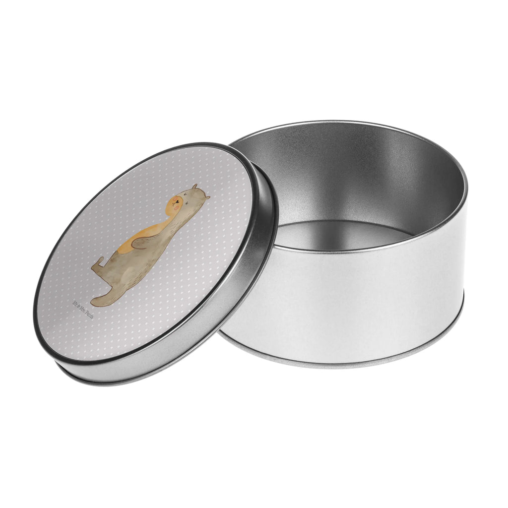 Blechdose rund Otter Bauch Metalldose, Keksdose, Dose, Vorratsdose, Geschenkbox, Lunchbox, Aufbewahrungsbox, Vorratsdosen, Metallkiste, Metallbox, Metallboxen, Aufbewahrungskiste, Geschenkkiste, Blechdosen mit Deckel, Metallkiste mit Deckel, Vorratsdosen mit Deckel, Metall Dose, Otter, Fischotter, Seeotter, Otter Seeotter See Otter