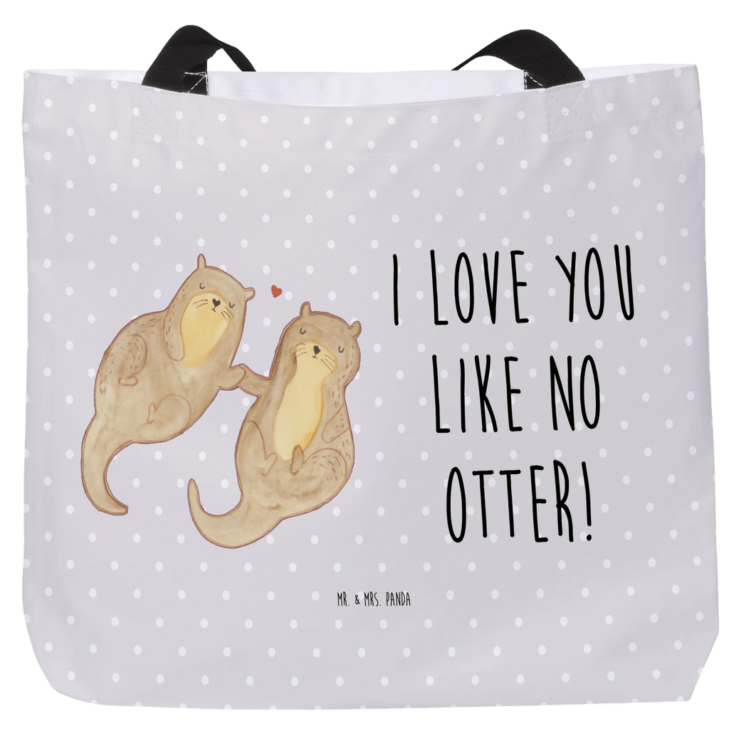 Shopper Otter Hände halten Beutel, Einkaufstasche, Tasche, Strandtasche, Einkaufsbeutel, Shopper, Schultasche, Freizeittasche, Tragebeutel, Schulbeutel, Alltagstasche, Otter, Fischotter, Seeotter, Otter Seeotter See Otter