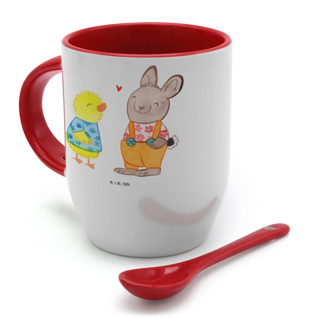 Tasse mit Löffel Ostern Freundschaft Tasse, Kaffeetasse, Tassen, Tasse mit Spruch, Kaffeebecher, Tasse mit Löffel, Ostern, Osterhase, Ostergeschenke, Osternest, Osterdeko, Geschenke zu Ostern, Ostern Geschenk, Ostergeschenke Kinder, Ostern Kinder, Ostergrüße, Ostereier, Frühling, Frühlingsgefühle, Hase, Liebe, Freundschaft, Liebesbeweis, Küken, Osterküken