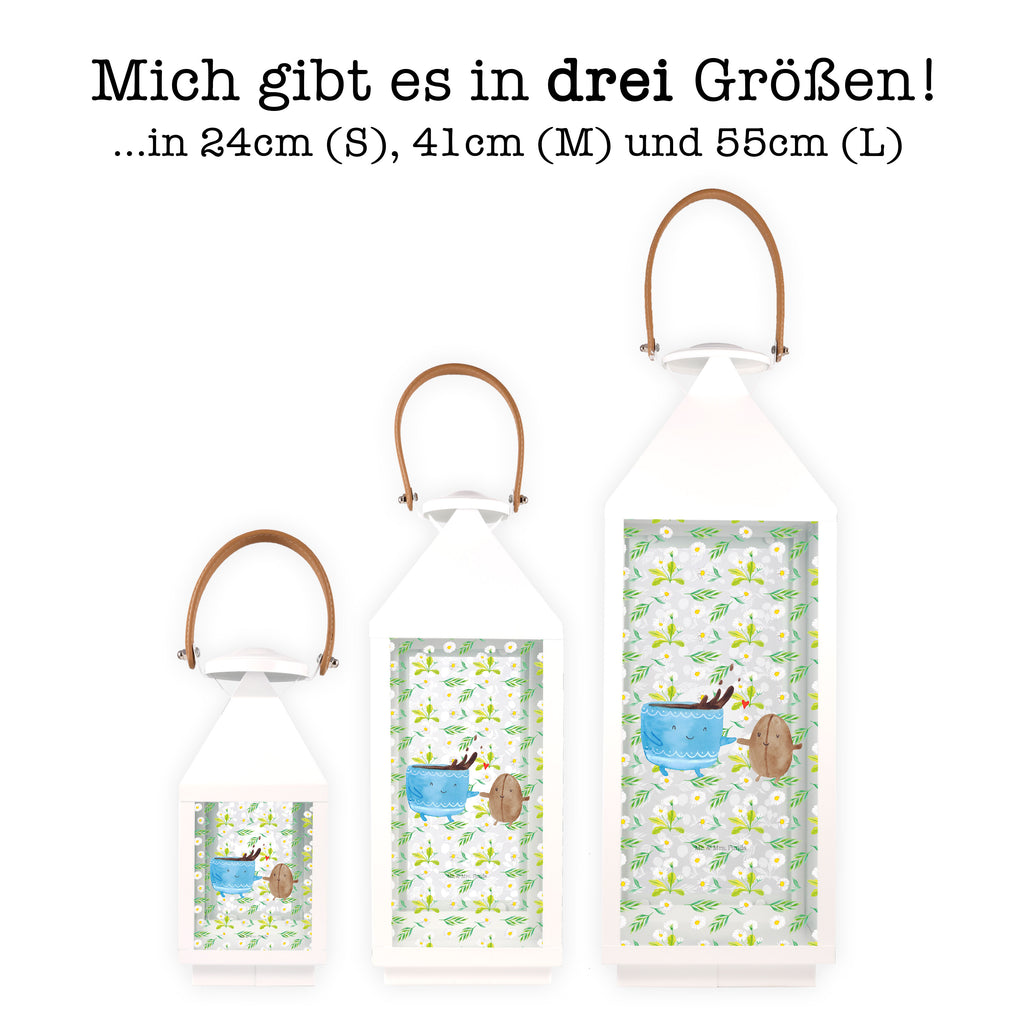 Deko Laterne Kaffee Bohne Gartenlampe, Gartenleuchte, Gartendekoration, Gartenlicht, Laterne kleine Laternen, XXL Laternen, Laterne groß, Tiermotive, Gute Laune, lustige Sprüche, Tiere, Kaffee, Kaffeebohne, Genuss, Zufriedenheit, Glück