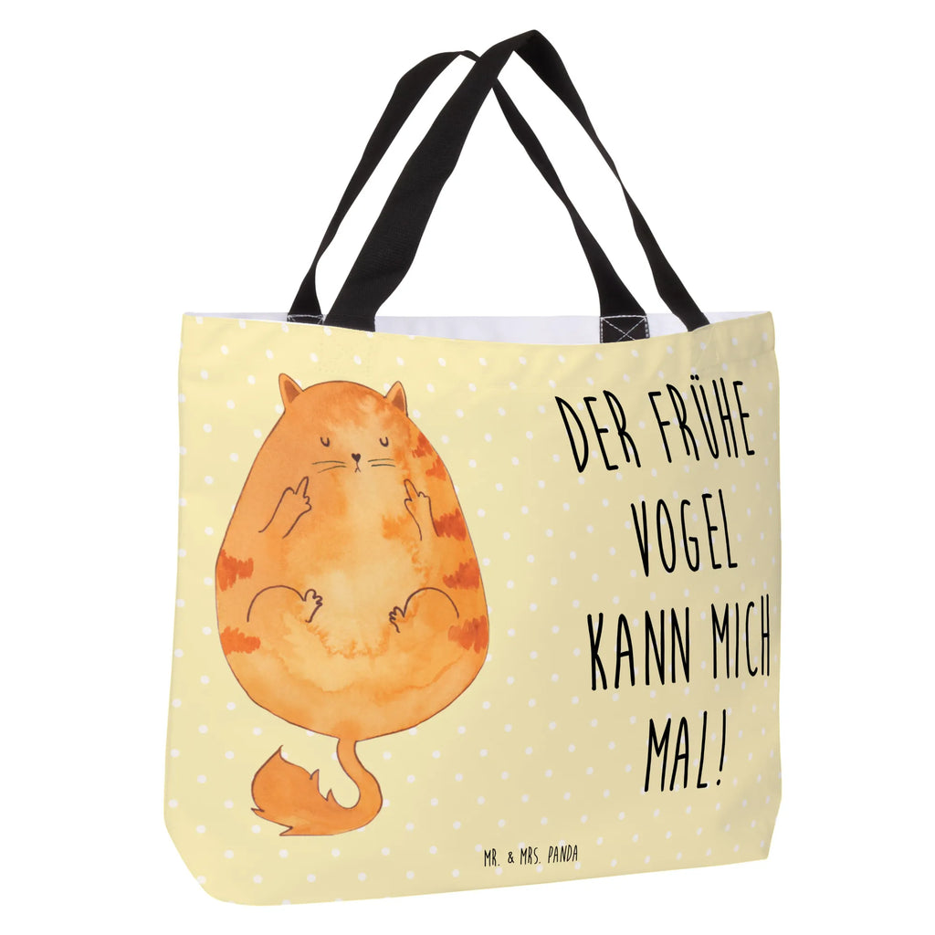 Shopper Katze Frühaufsteher Beutel, Einkaufstasche, Tasche, Strandtasche, Einkaufsbeutel, Shopper, Schultasche, Freizeittasche, Tragebeutel, Schulbeutel, Alltagstasche, Katze, Katzenmotiv, Katzenfan, Katzendeko, Katzenfreund, Katzenliebhaber, Katzenprodukte, Katzenartikel, Katzenaccessoires, Katzensouvenirs, Katzenliebhaberprodukte, Katzenmotive, Der frühe Vogel kann mich mal, Morgenmuffel, Frühaufsteher, Kaffee, Katzen, Kater, Mietze