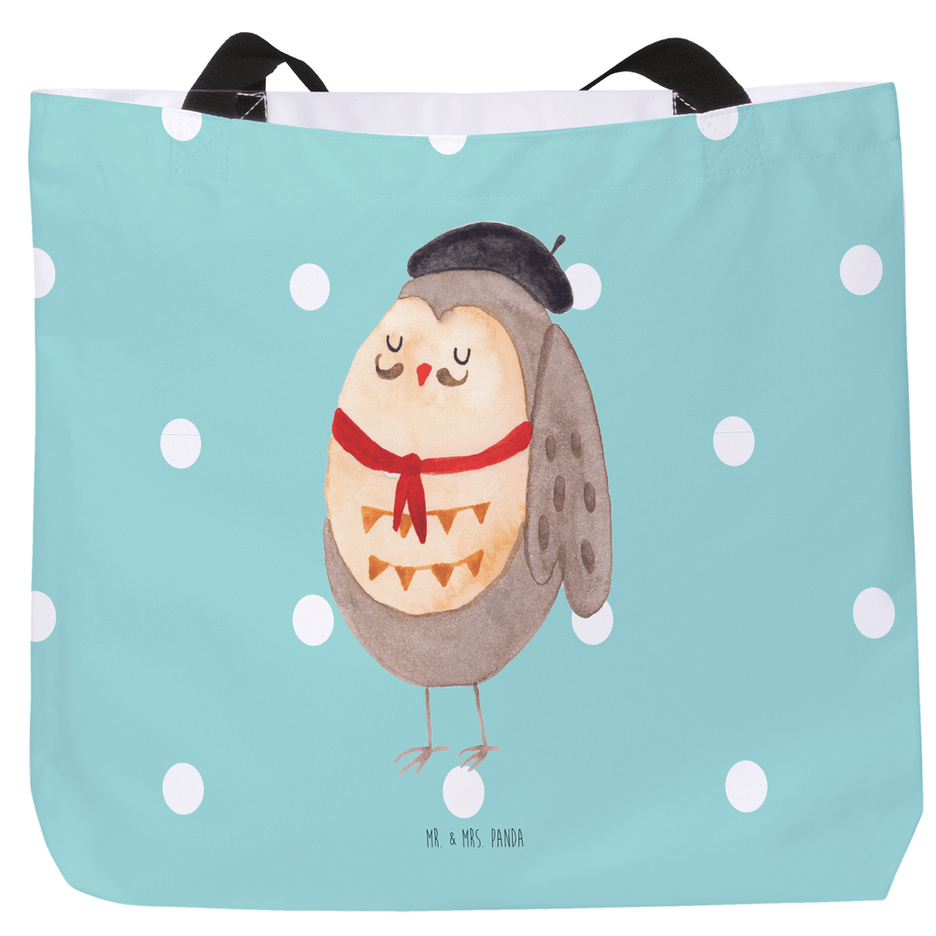 Shopper Eule Frankreich Beutel, Einkaufstasche, Tasche, Strandtasche, Einkaufsbeutel, Shopper, Schultasche, Freizeittasche, Tragebeutel, Schulbeutel, Alltagstasche, Eule, Eulen, Eule Deko, Owl, hibou, La vie est belle, das Leben ist schön, Spruch schön, Spruch Französisch, Frankreich