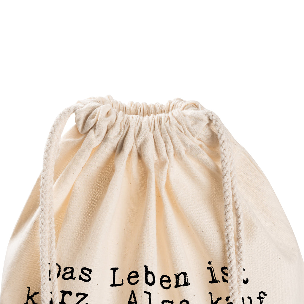 Sportbeutel Das Leben ist kurz.... Sportbeutel, Turnbeutel, Beutel, Sporttasche, Tasche, Stoffbeutel, Sportbeutel Kinder, Gymsack, Beutel Rucksack, Kleine Sporttasche, Sportzubehör, Turnbeutel Baumwolle, Spruch, Sprüche, lustige Sprüche, Weisheiten, Zitate, Spruch Geschenke, Spruch Sprüche Weisheiten Zitate Lustig Weisheit Worte