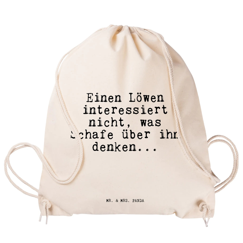 Sportbeutel Einen Löwen interessiert nicht,... Sportbeutel, Turnbeutel, Beutel, Sporttasche, Tasche, Stoffbeutel, Sportbeutel Kinder, Gymsack, Beutel Rucksack, Kleine Sporttasche, Sportzubehör, Turnbeutel Baumwolle, Spruch, Sprüche, lustige Sprüche, Weisheiten, Zitate, Spruch Geschenke, Spruch Sprüche Weisheiten Zitate Lustig Weisheit Worte