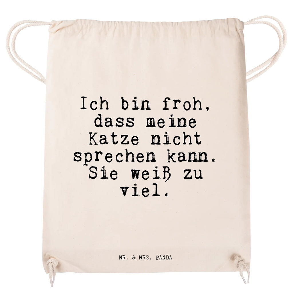 Sportbeutel Sprüche und Zitate Ich bin froh, dass meine Katze nicht sprechen kann. Sie weiß zu viel. Sportbeutel, Turnbeutel, Beutel, Sporttasche, Tasche, Stoffbeutel, Sportbeutel Kinder, Gymsack, Beutel Rucksack, Kleine Sporttasche, Sportzubehör, Turnbeutel Baumwolle, Spruch, Sprüche, lustige Sprüche, Weisheiten, Zitate, Spruch Geschenke, Spruch Sprüche Weisheiten Zitate Lustig Weisheit Worte