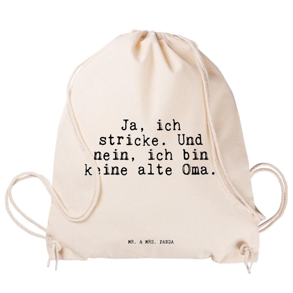 Sportbeutel Ja, ich stricke. Und... Sportbeutel, Turnbeutel, Beutel, Sporttasche, Tasche, Stoffbeutel, Sportbeutel Kinder, Gymsack, Beutel Rucksack, Kleine Sporttasche, Sportzubehör, Turnbeutel Baumwolle, Spruch, Sprüche, lustige Sprüche, Weisheiten, Zitate, Spruch Geschenke, Spruch Sprüche Weisheiten Zitate Lustig Weisheit Worte