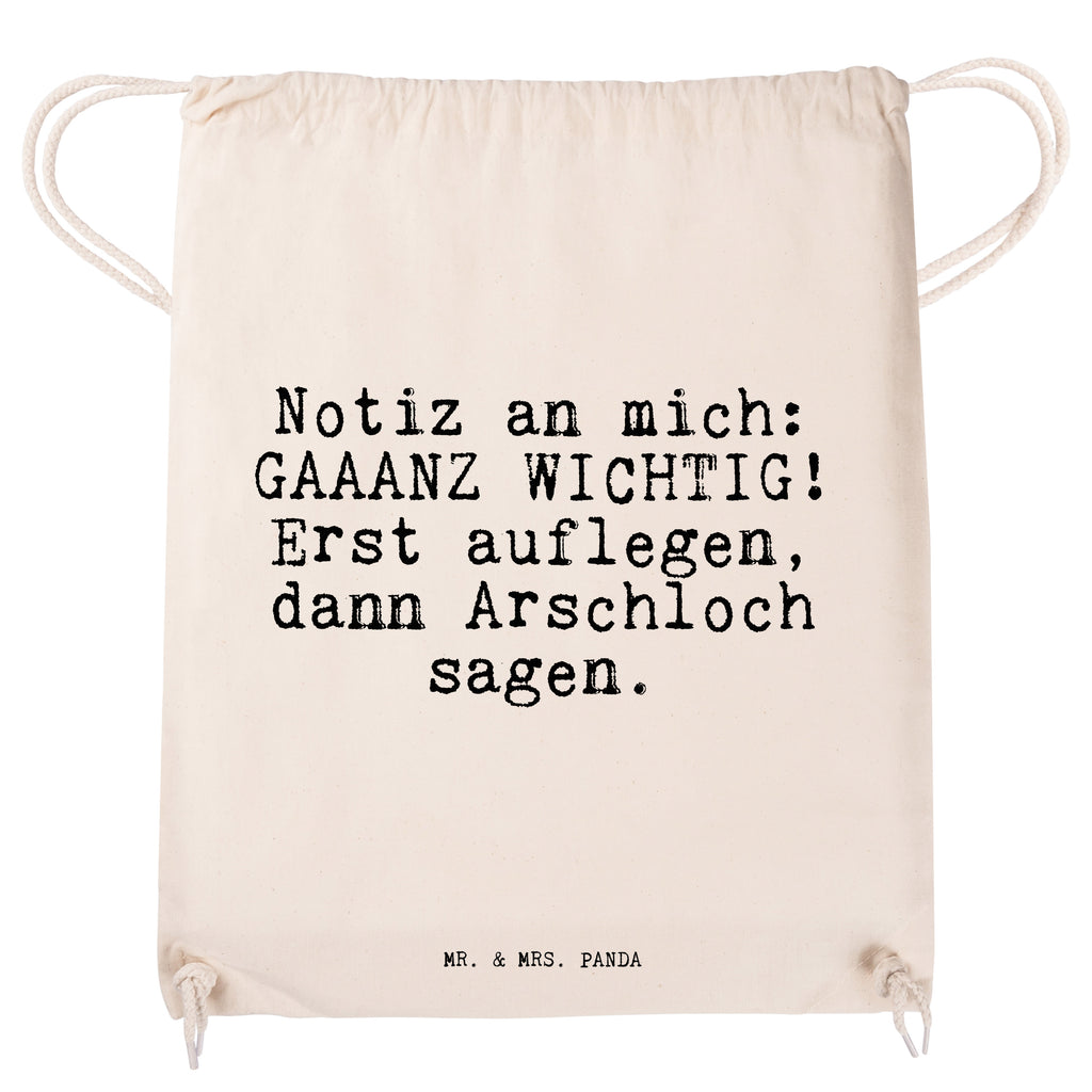 Sportbeutel Notiz an mich: GAAANZ... Sportbeutel, Turnbeutel, Beutel, Sporttasche, Tasche, Stoffbeutel, Sportbeutel Kinder, Gymsack, Beutel Rucksack, Kleine Sporttasche, Sportzubehör, Turnbeutel Baumwolle, Spruch, Sprüche, lustige Sprüche, Weisheiten, Zitate, Spruch Geschenke, Spruch Sprüche Weisheiten Zitate Lustig Weisheit Worte