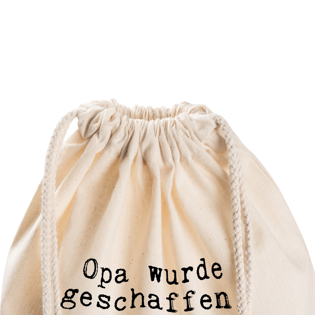 Sportbeutel Opa wurde geschaffen, weil... Sportbeutel, Turnbeutel, Beutel, Sporttasche, Tasche, Stoffbeutel, Sportbeutel Kinder, Gymsack, Beutel Rucksack, Kleine Sporttasche, Sportzubehör, Turnbeutel Baumwolle, Spruch, Sprüche, lustige Sprüche, Weisheiten, Zitate, Spruch Geschenke, Spruch Sprüche Weisheiten Zitate Lustig Weisheit Worte