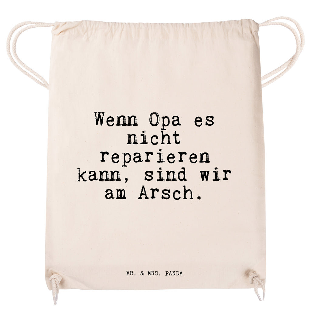 Sportbeutel Wenn Opa es nicht... Sportbeutel, Turnbeutel, Beutel, Sporttasche, Tasche, Stoffbeutel, Sportbeutel Kinder, Gymsack, Beutel Rucksack, Kleine Sporttasche, Sportzubehör, Turnbeutel Baumwolle, Spruch, Sprüche, lustige Sprüche, Weisheiten, Zitate, Spruch Geschenke, Spruch Sprüche Weisheiten Zitate Lustig Weisheit Worte