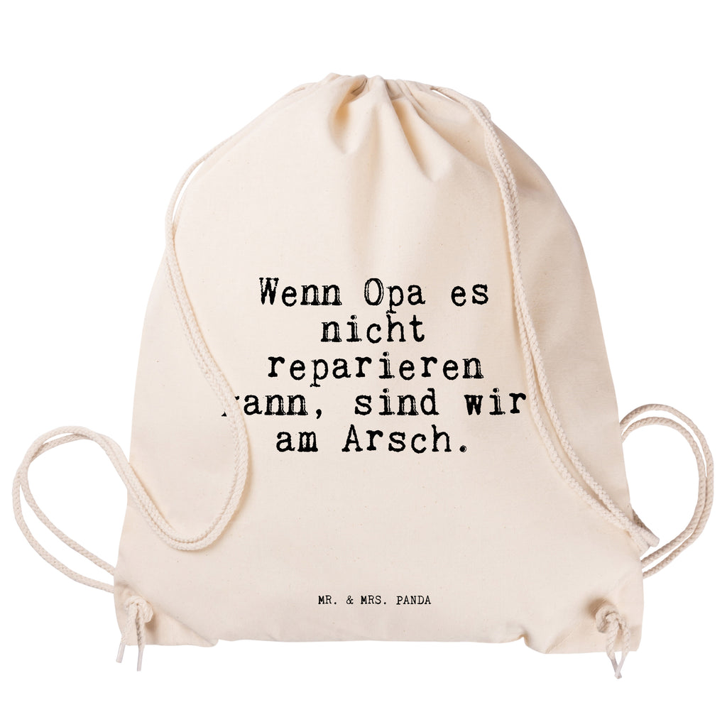 Sportbeutel Wenn Opa es nicht... Sportbeutel, Turnbeutel, Beutel, Sporttasche, Tasche, Stoffbeutel, Sportbeutel Kinder, Gymsack, Beutel Rucksack, Kleine Sporttasche, Sportzubehör, Turnbeutel Baumwolle, Spruch, Sprüche, lustige Sprüche, Weisheiten, Zitate, Spruch Geschenke, Spruch Sprüche Weisheiten Zitate Lustig Weisheit Worte