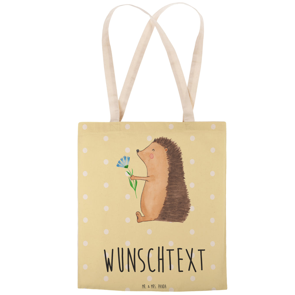 Personalisierte Einkaufstasche Igel mit Blume Personalisierte Tragetasche, Personalisierte Tasche, Personalisierter Beutel, Personalisierte Stofftasche, Personalisierte Baumwolltasche, Personalisierte Umhängetasche, Personalisierter Shopper, Personalisierte Einkaufstasche, Personalisierte Beuteltasche, Tragetasche mit Namen, Tasche mit Namen, Beutel mit Namen, Stofftasche mit Namen, Baumwolltasche mit Namen, Umhängetasche mit Namen, Shopper mit Namen, Einkaufstasche mit Namen, Beuteltasche, Wunschtext, Wunschnamen, Personalisierbar, Personalisierung, Tiermotive, Gute Laune, lustige Sprüche, Tiere, Igel, Gute Besserung, Genesungswünsche, Krankheit, Krankenhaus, krank, Besuch