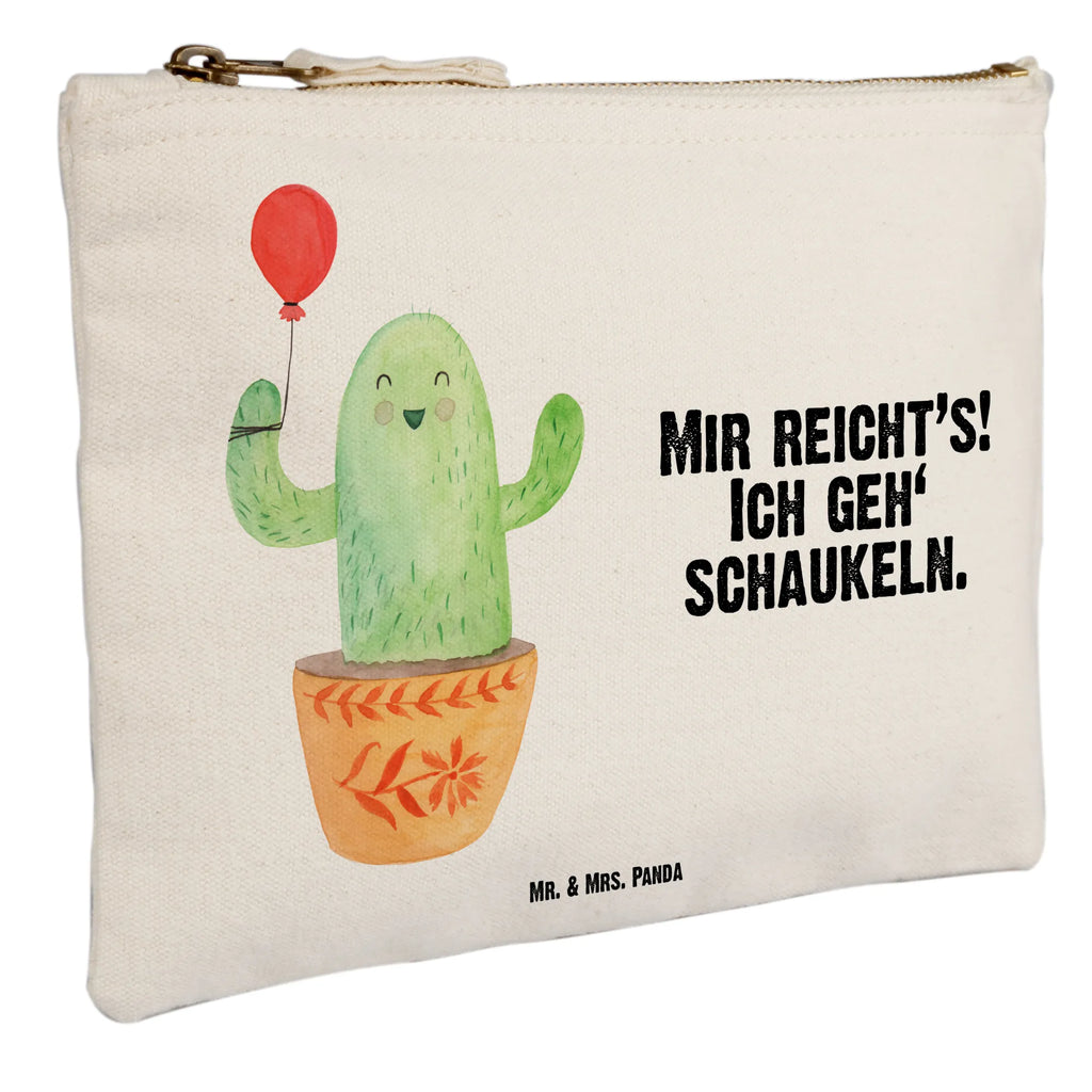 Schminktasche Kaktus Luftballon Schminktasche, Kosmetiktasche, Kosmetikbeutel, Stiftemäppchen, Etui, Federmappe, Makeup, XXL, Schminketui, Kosmetiketui, Schlamperetui, Kaktus, Kakteen, Luftballon, Neustart, Freude, Büro, Stress, Büroalltag, Freundin, Freund, Ausbildung, Prüfung