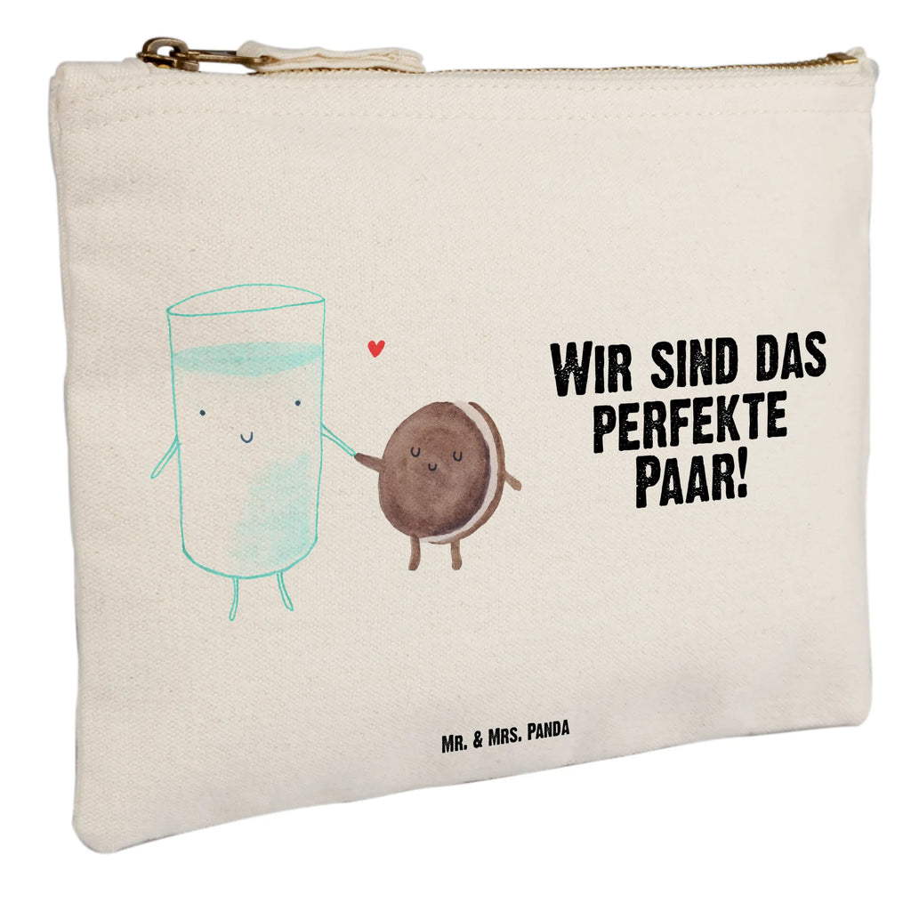 Schminktasche Milch Keks Schminktasche, Kosmetiktasche, Kosmetikbeutel, Stiftemäppchen, Etui, Federmappe, Makeup, XXL, Schminketui, Kosmetiketui, Schlamperetui, Tiermotive, Gute Laune, lustige Sprüche, Tiere, Milk, Cookie, Milch, Keks, Kekse, Kaffee, Einladung Frühstück, Motiv süß, romantisch, perfektes Paar