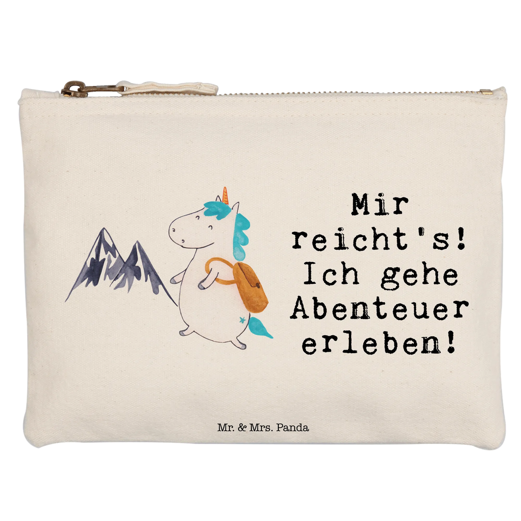 Schminktasche Einhorn Bergsteiger Schminktasche, Kosmetiktasche, Kosmetikbeutel, Stiftemäppchen, Etui, Federmappe, Makeup, XXL, Schminketui, Kosmetiketui, Schlamperetui, Einhorn, Einhörner, Einhorn Deko, Unicorn, Bergsteiger, Abenteuer, Berge, Abenteurer, Weltenbummler, Weltreise, Reisen, Urlaub, Entdecker