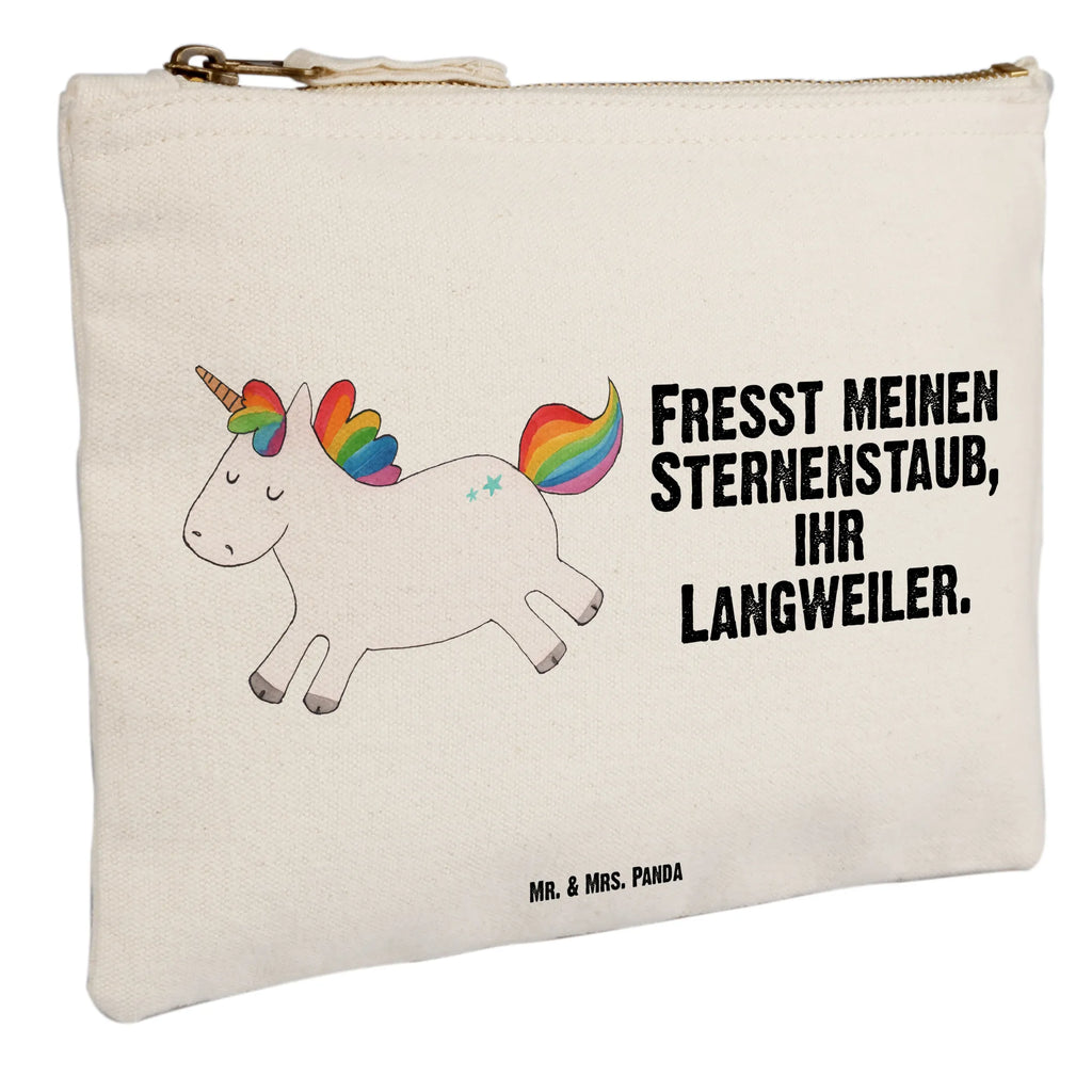 Schminktasche Einhorn Happy Schminktasche, Kosmetiktasche, Kosmetikbeutel, Stiftemäppchen, Etui, Federmappe, Makeup, XXL, Schminketui, Kosmetiketui, Schlamperetui, Einhorn, Einhörner, Einhorn Deko, Pegasus, Unicorn, glücklich, fröhlich, Spaß, Freude, Lebensfreude, witzig, spannend, Lächeln, Lachen