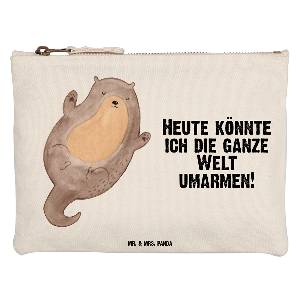 Schminktasche Otter Umarmen Schminktasche, Kosmetiktasche, Kosmetikbeutel, Stiftemäppchen, Etui, Federmappe, Makeup, XXL, Schminketui, Kosmetiketui, Schlamperetui, Otter, Fischotter, Seeotter, Otter Seeotter See Otter