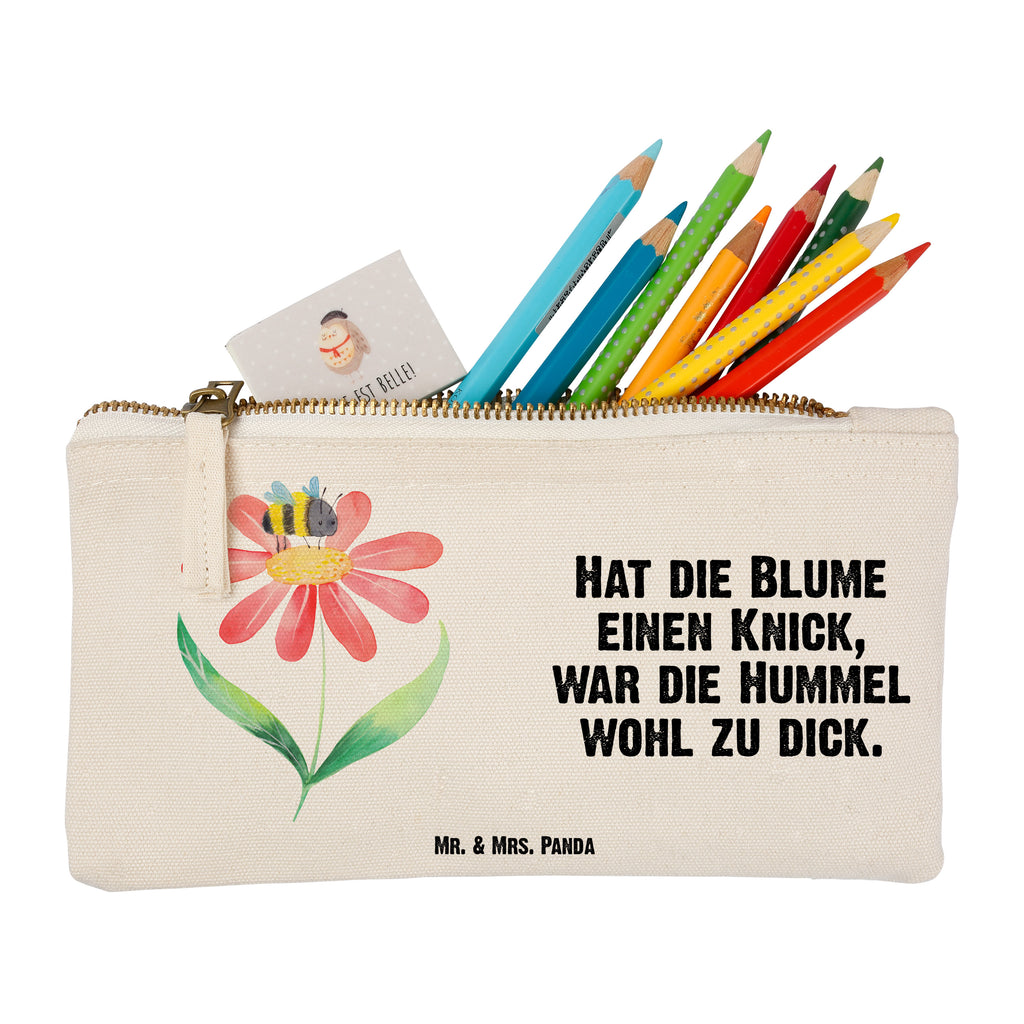 Schminktasche Hummel Blume Schminktasche, Kosmetiktasche, Kosmetikbeutel, Stiftemäppchen, Etui, Federmappe, Makeup, XXL, Schminketui, Kosmetiketui, Schlamperetui, Tiermotive, Gute Laune, lustige Sprüche, Tiere, Hummel, Blume, Wespe, Flauschig, Natur, Feld, Hummeln, Biene