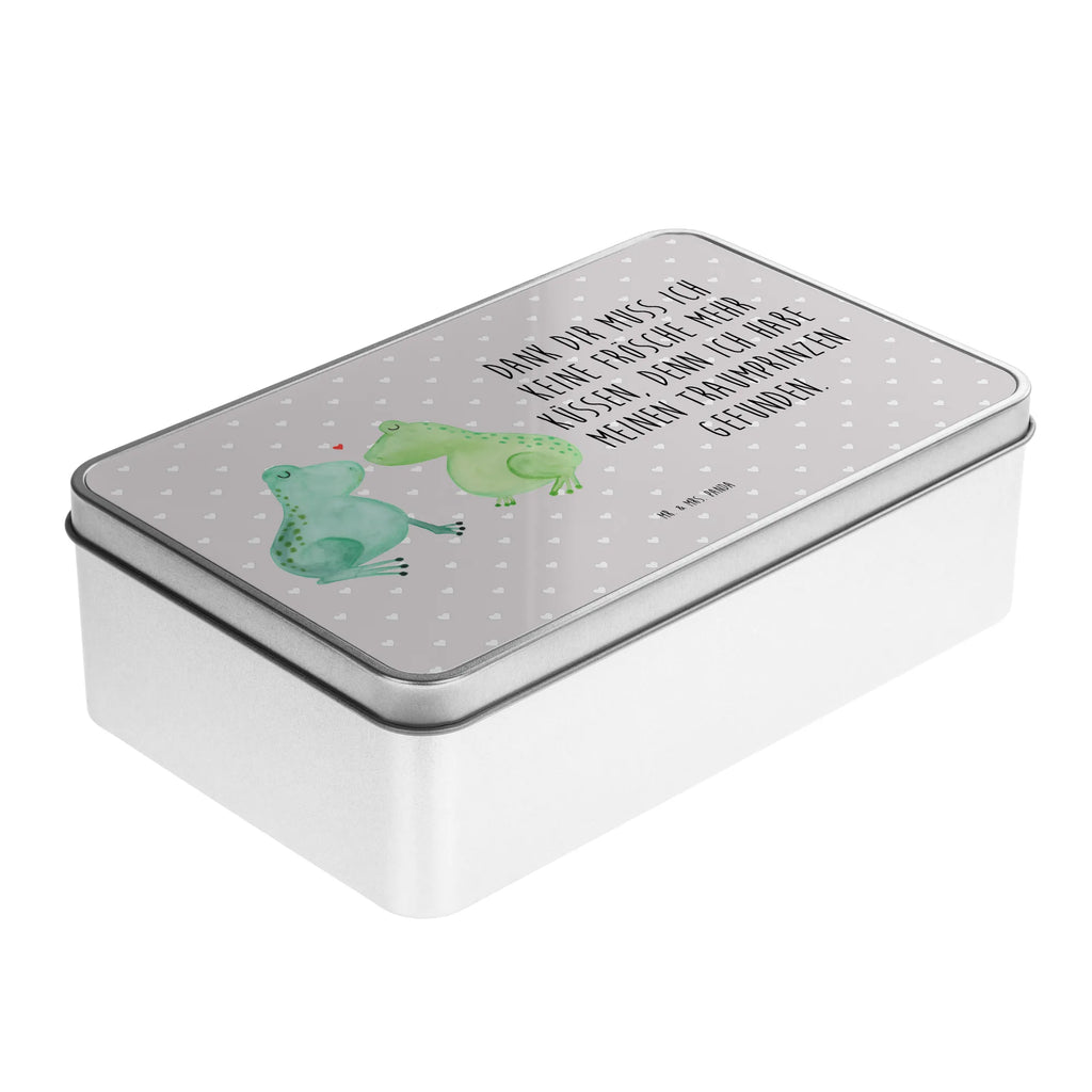 Metalldose rechteckig Frosch Liebe Blechdose, Metalldose, Blechbox, Container, Keksdose, Vorratsdose, Vorratsbox, Döschen, Versperbox, Vesperdose, Aufbewahrungsdose, Aufbewahrungsbox, Aluminiumdose, Dose, Liebe, Partner, Freund, Freundin, Ehemann, Ehefrau, Heiraten, Verlobung, Heiratsantrag, Liebesgeschenk, Jahrestag, Hocheitstag, Verliebt, Verlobt, Verheiratet, Geschenk Freundin, Geschenk Freund, Liebesbeweis, Hochzeitstag, Geschenk Hochzeit, Frosch, Frösche, Froschkönig, Fröschchen