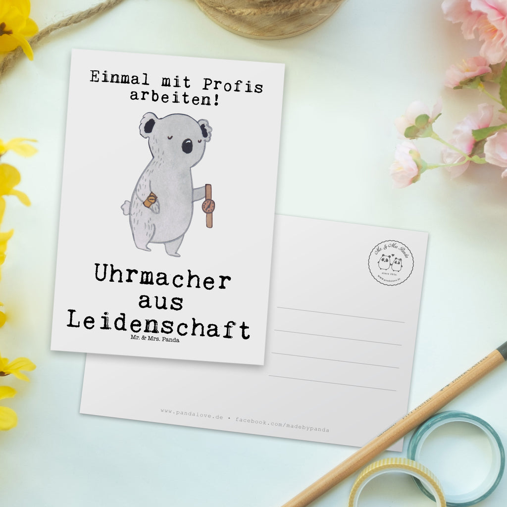 Postkarte Uhrmacher aus Leidenschaft Postkarte, Karte, Geschenkkarte, Grußkarte, Einladung, Ansichtskarte, Geburtstagskarte, Einladungskarte, Dankeskarte, Ansichtskarten, Einladung Geburtstag, Einladungskarten Geburtstag, Beruf, Ausbildung, Jubiläum, Abschied, Rente, Kollege, Kollegin, Geschenk, Schenken, Arbeitskollege, Mitarbeiter, Firma, Danke, Dankeschön