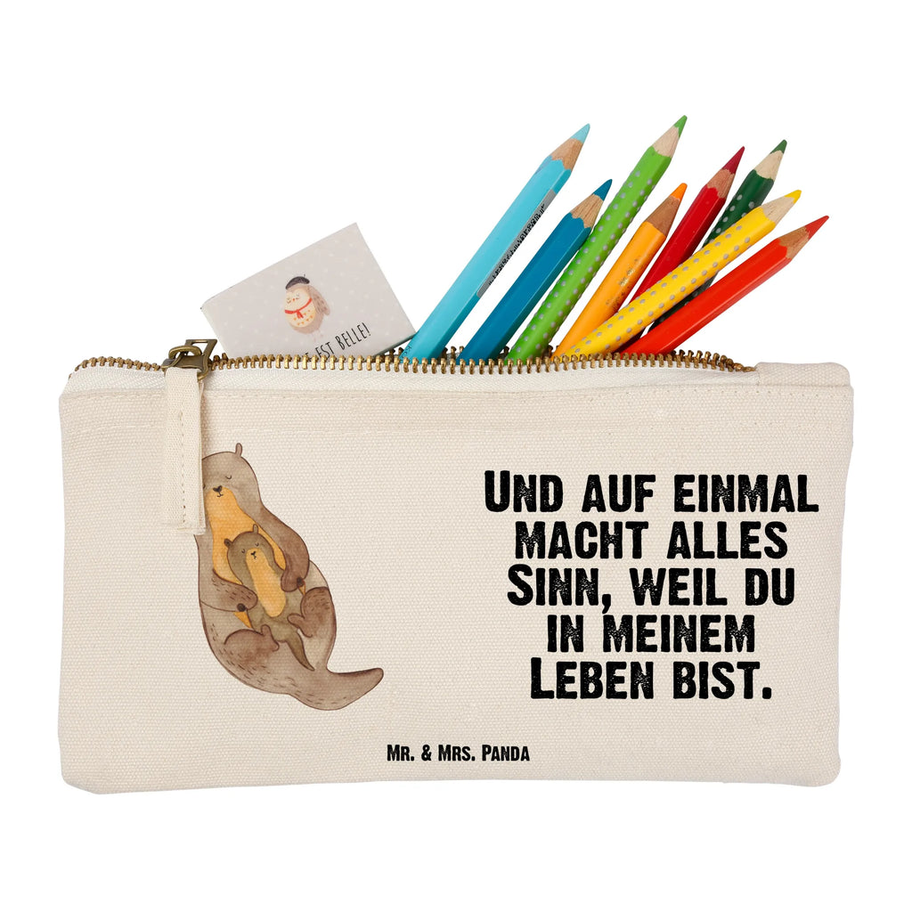 Schminktasche Otter Kind Schminktasche, Kosmetiktasche, Kosmetikbeutel, Stiftemäppchen, Etui, Federmappe, Makeup, XXL, Schminketui, Kosmetiketui, Schlamperetui, Otter, Fischotter, Seeotter, Otter Seeotter See Otter