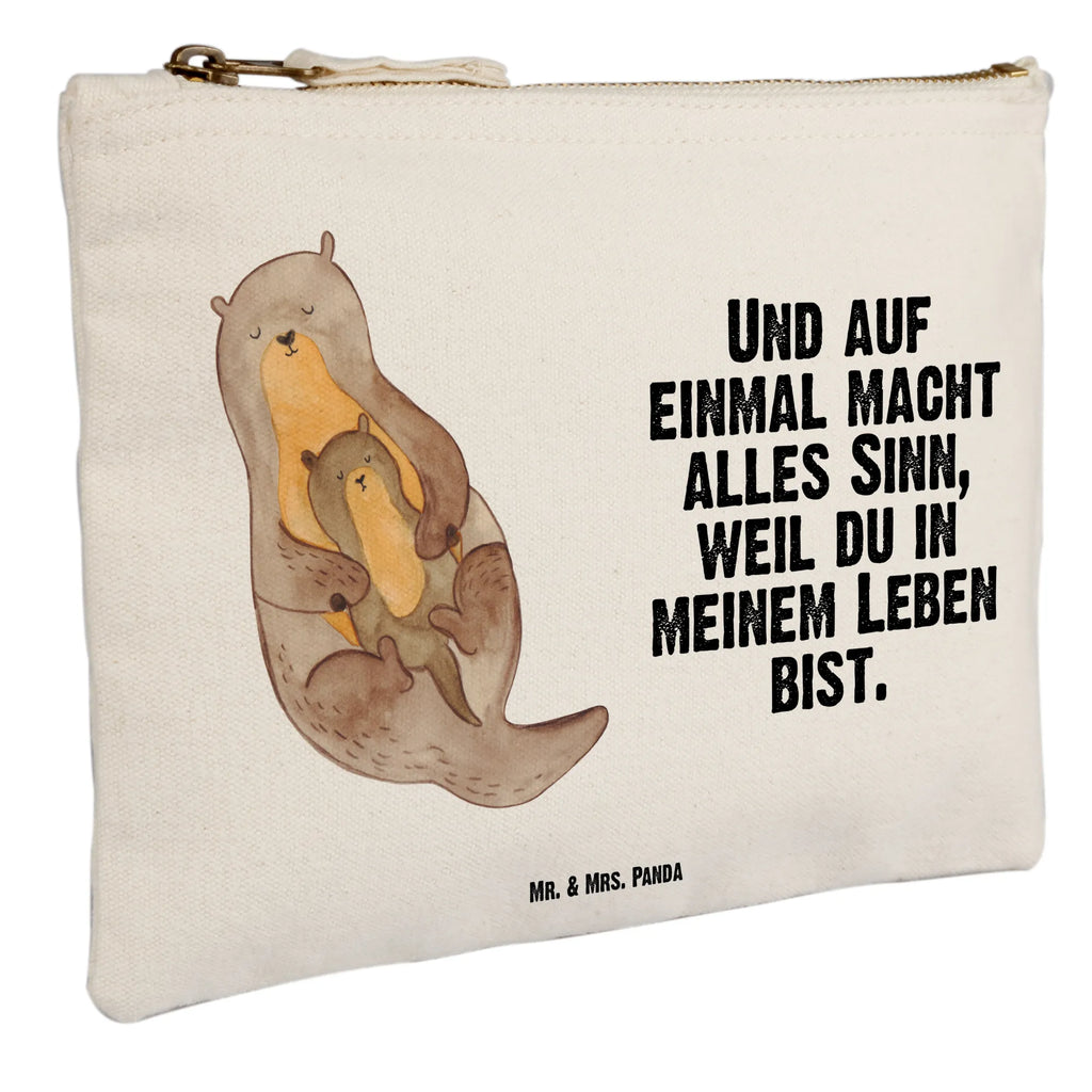 Schminktasche Otter Kind Schminktasche, Kosmetiktasche, Kosmetikbeutel, Stiftemäppchen, Etui, Federmappe, Makeup, XXL, Schminketui, Kosmetiketui, Schlamperetui, Otter, Fischotter, Seeotter, Otter Seeotter See Otter