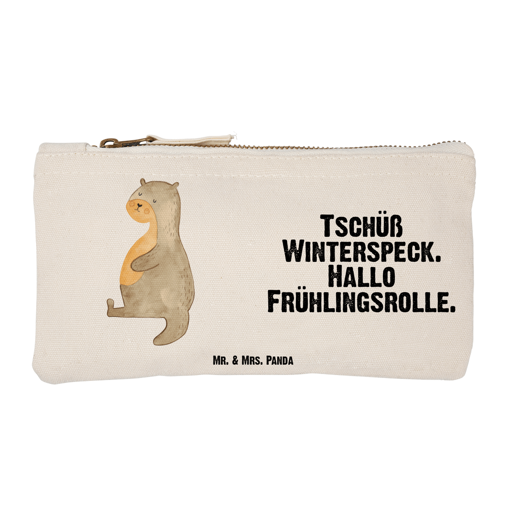 Schminktasche Otter Bauch Schminktasche, Kosmetiktasche, Kosmetikbeutel, Stiftemäppchen, Etui, Federmappe, Makeup, XXL, Schminketui, Kosmetiketui, Schlamperetui, Otter, Fischotter, Seeotter, Otter Seeotter See Otter