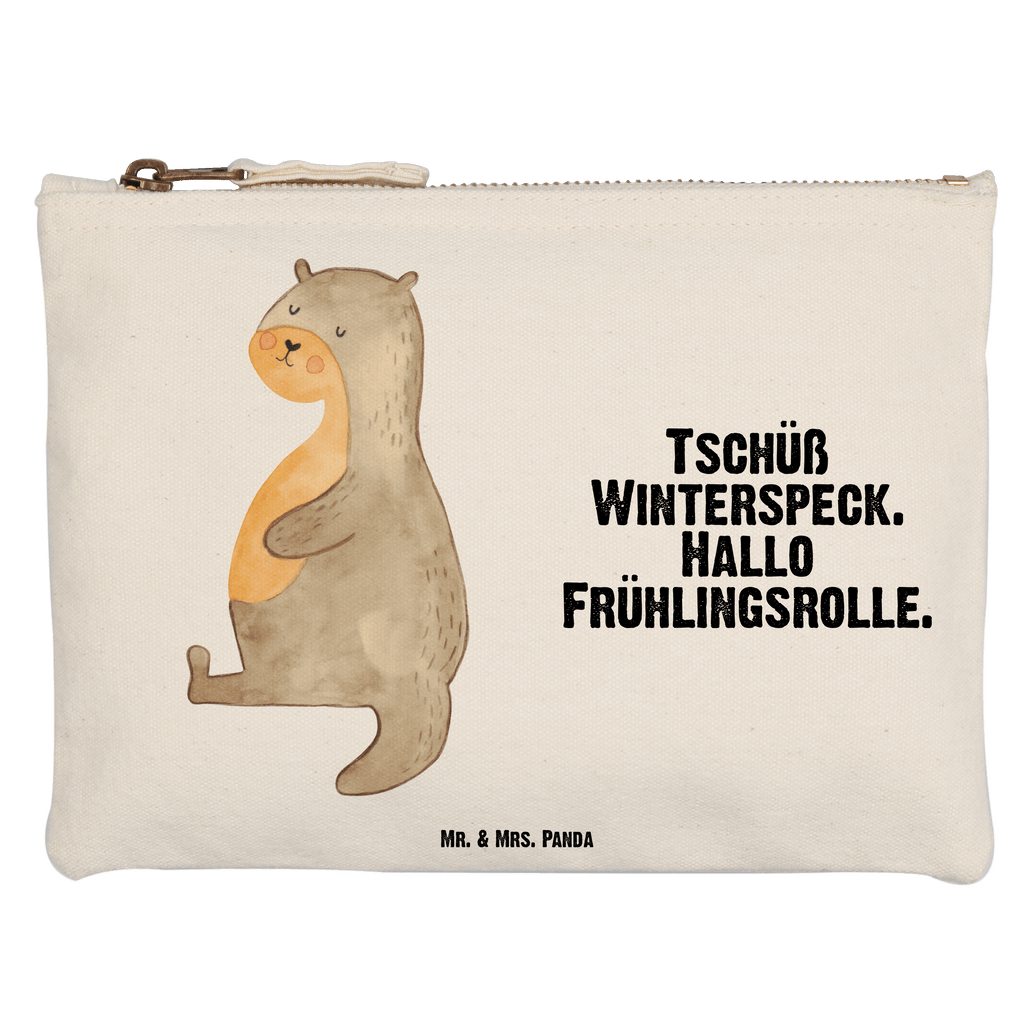 Schminktasche Otter Bauch Schminktasche, Kosmetiktasche, Kosmetikbeutel, Stiftemäppchen, Etui, Federmappe, Makeup, XXL, Schminketui, Kosmetiketui, Schlamperetui, Otter, Fischotter, Seeotter, Otter Seeotter See Otter