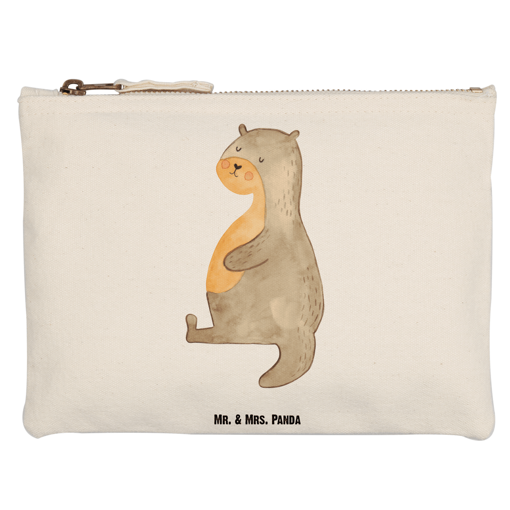 Schminktasche Otter Bauch Schminktasche, Kosmetiktasche, Kosmetikbeutel, Stiftemäppchen, Etui, Federmappe, Makeup, XXL, Schminketui, Kosmetiketui, Schlamperetui, Otter, Fischotter, Seeotter, Otter Seeotter See Otter