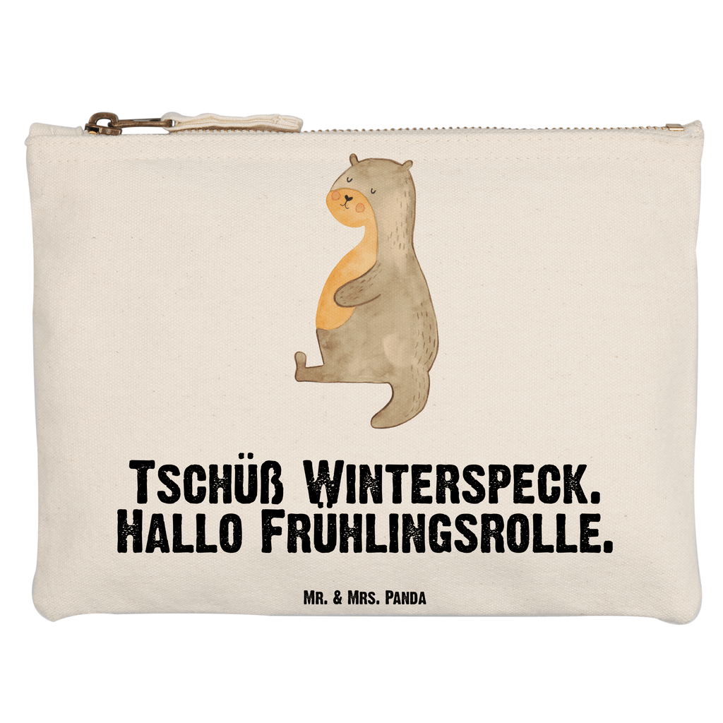 Schminktasche Otter Bauch Schminktasche, Kosmetiktasche, Kosmetikbeutel, Stiftemäppchen, Etui, Federmappe, Makeup, XXL, Schminketui, Kosmetiketui, Schlamperetui, Otter, Fischotter, Seeotter, Otter Seeotter See Otter