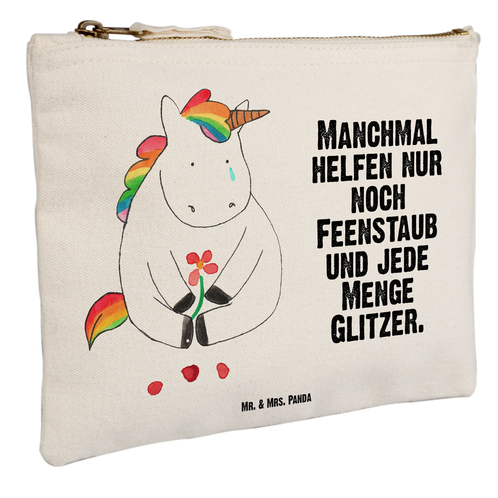 Schminktasche Einhorn Traurig Schminktasche, Kosmetiktasche, Kosmetikbeutel, Stiftemäppchen, Etui, Federmappe, Makeup, XXL, Schminketui, Kosmetiketui, Schlamperetui, Einhorn, Einhörner, Einhorn Deko, Pegasus, Unicorn, Glitzer, Trösten. Freundschaft, Freunde, Liebe, Trauer, Grußkarte, Blume