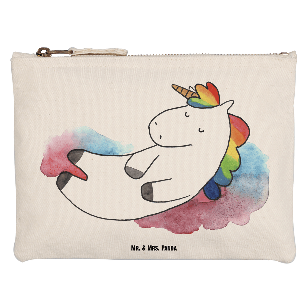 Schminktasche Einhorn Wolke 7 Schminktasche, Kosmetiktasche, Kosmetikbeutel, Stiftemäppchen, Etui, Federmappe, Makeup, XXL, Schminketui, Kosmetiketui, Schlamperetui, Einhorn, Einhörner, Einhorn Deko, Pegasus, Unicorn, verliebt, Menschen, witzig, lustig, Geschenk, Glaube, Realität, Lächeln