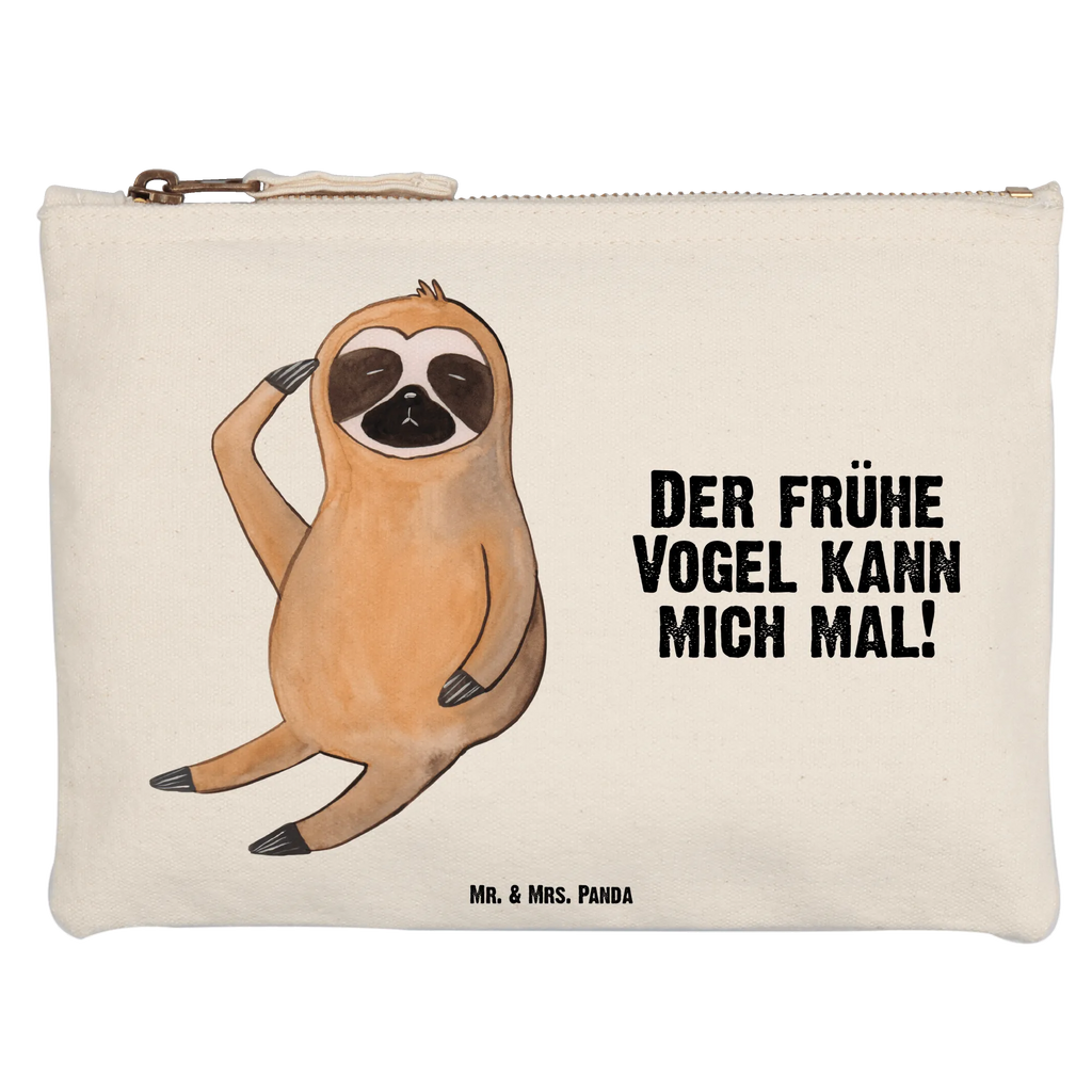 Schminktasche Faultier Vogel Schminktasche, Kosmetiktasche, Kosmetikbeutel, Stiftemäppchen, Etui, Federmappe, Makeup, XXL, Schminketui, Kosmetiketui, Schlamperetui, Faultier, Faultier Geschenk, Faultier Deko, Faultiere, faul, Lieblingstier, Spinner, früher Vogel, der frühe Vogel, Frühaufsteher, Morgenmuffel, Vogel, Faultierwelt