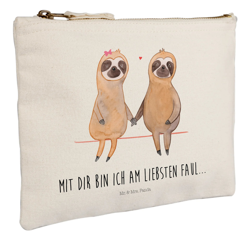 Schminktasche Faultier Pärchen Schminktasche, Kosmetiktasche, Kosmetikbeutel, Stiftemäppchen, Etui, Federmappe, Makeup, XXL, Schminketui, Kosmetiketui, Schlamperetui, Faultier, Faultier Geschenk, Faultier Deko, Faultiere, faul, Lieblingstier, Liebe, Liebespaar, Faultierliebe, Faultierpärchen, verliebt, verlobt, gemeinsam, relaxen, Pärchen, Beziehung, Langsamkeit