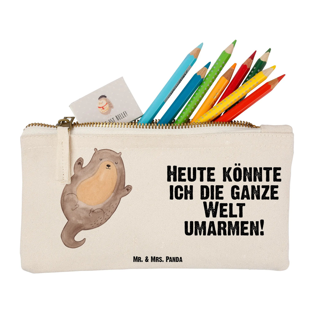 Schminktasche Otter Umarmen Schminktasche, Kosmetiktasche, Kosmetikbeutel, Stiftemäppchen, Etui, Federmappe, Makeup, XXL, Schminketui, Kosmetiketui, Schlamperetui, Otter, Fischotter, Seeotter, Otter Seeotter See Otter