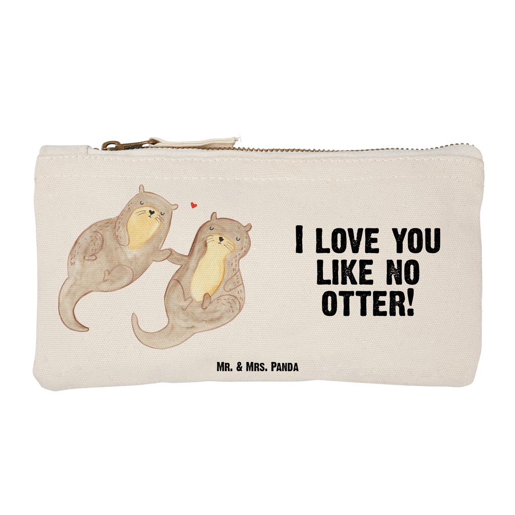 Schminktasche Otter Hände halten Schminktasche, Kosmetiktasche, Kosmetikbeutel, Stiftemäppchen, Etui, Federmappe, Makeup, XXL, Schminketui, Kosmetiketui, Schlamperetui, Otter, Fischotter, Seeotter, Otter Seeotter See Otter