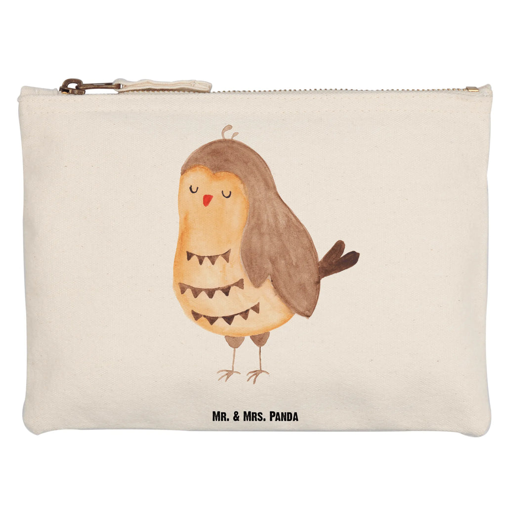 Schminktasche Eule Zufrieden Schminktasche, Kosmetiktasche, Kosmetikbeutel, Stiftemäppchen, Etui, Federmappe, Makeup, XXL, Schminketui, Kosmetiketui, Schlamperetui, Eule, Eule Spruch, Eule deko, Owl, Liebe Spruch, Romantisch, Wortspiel lustig, Spruch schön, Geschenk Hochzeitstag