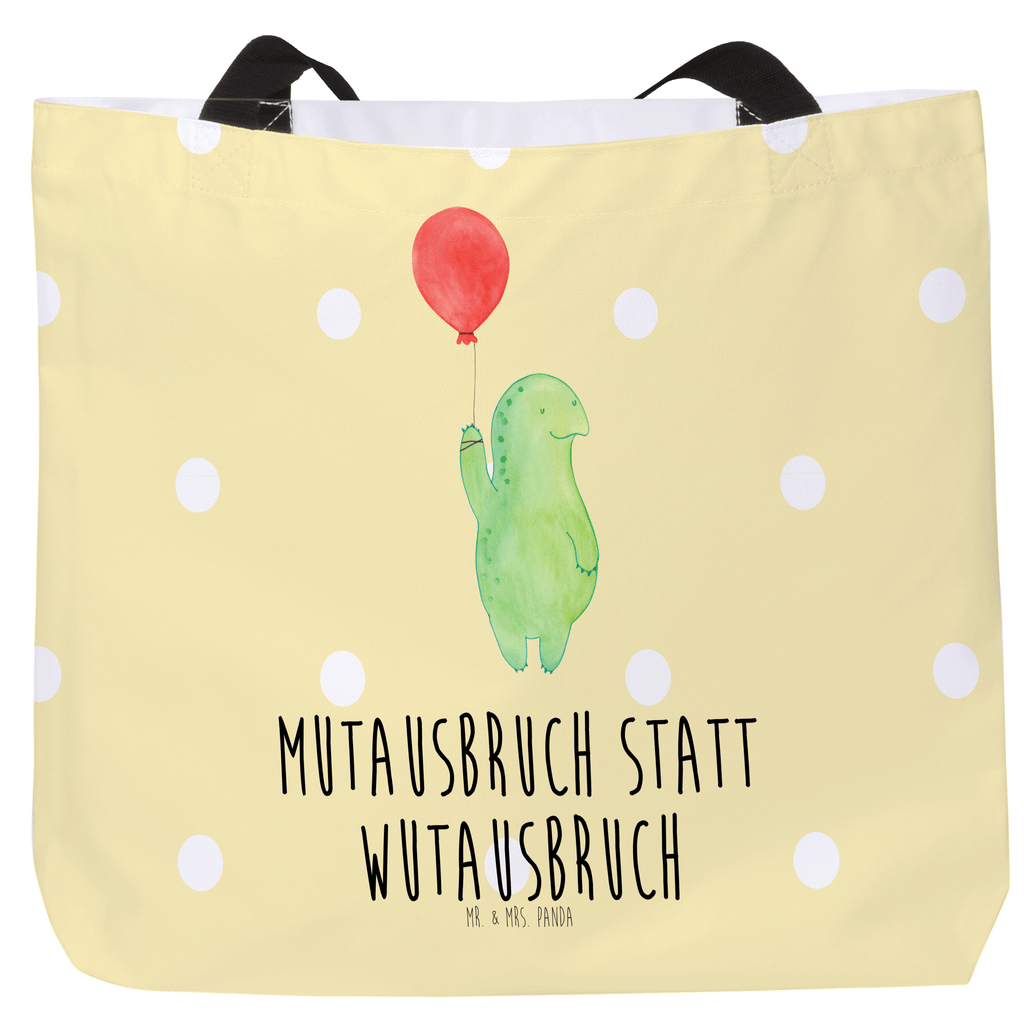 Shopper Schildkröte Luftballon Beutel, Einkaufstasche, Tasche, Strandtasche, Einkaufsbeutel, Shopper, Schultasche, Freizeittasche, Tragebeutel, Schulbeutel, Alltagstasche, Schildkröte, Schildkröten, Mutausbruch, Motivation, Motivationsspruch