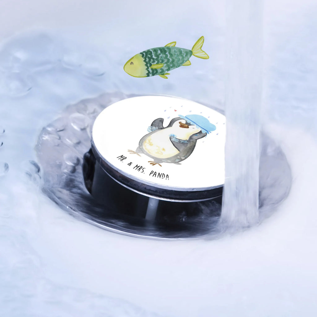 Waschbecken Stöpsel Pinguin Duschen Abflussstöpsel, Stöpsel, Waschbecken, Ablaufgarnitur, Waschbecken Stopfen, Pinguin, Pinguine, Dusche, duschen, Lebensmotto, Motivation, Neustart, Neuanfang, glücklich sein