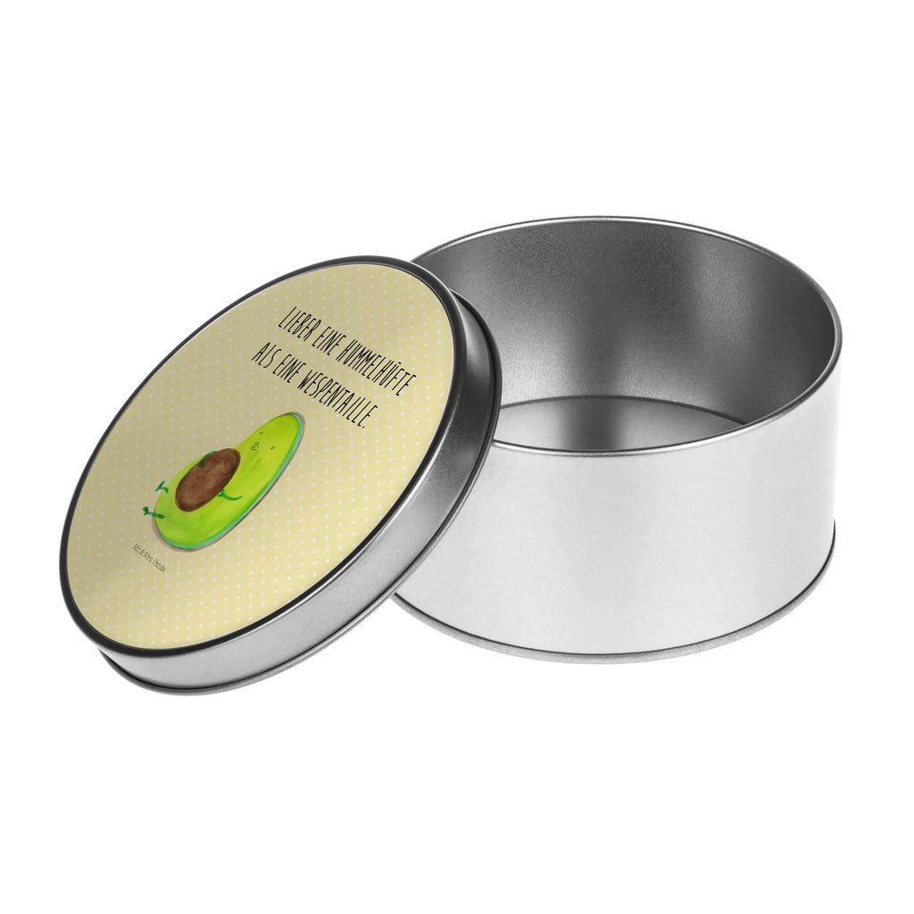 Blechdose rund Avocado Pfeifen Metalldose, Keksdose, Dose, Vorratsdose, Geschenkbox, Lunchbox, Aufbewahrungsbox, Vorratsdosen, Metallkiste, Metallbox, Metallboxen, Aufbewahrungskiste, Geschenkkiste, Blechdosen mit Deckel, Metallkiste mit Deckel, Vorratsdosen mit Deckel, Metall Dose, Avocado, Veggie, Vegan, Gesund, Diät, Abnehmen, Ernährung, dick sein