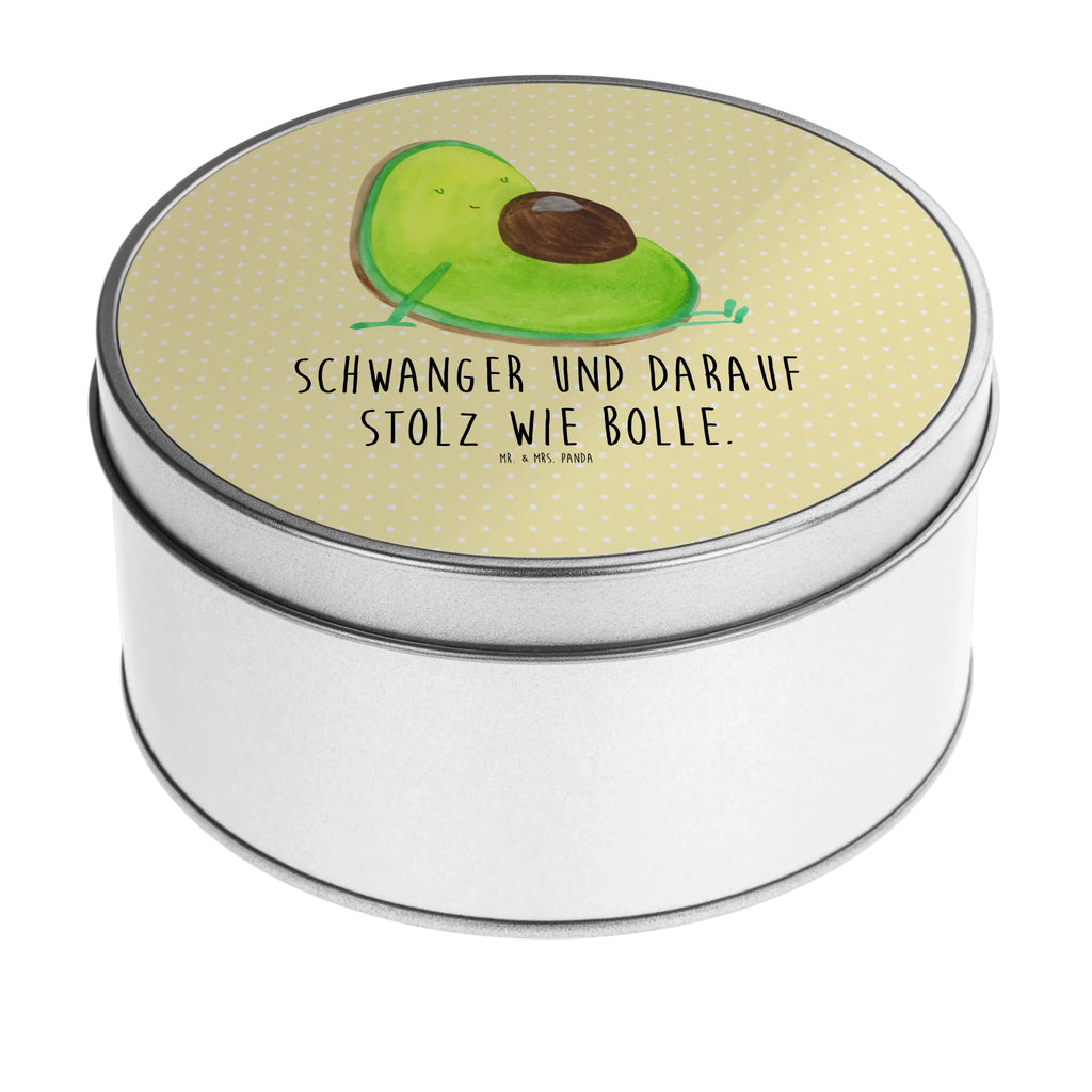 Blechdose rund Avocado Schwangerschaft Metalldose, Keksdose, Dose, Vorratsdose, Geschenkbox, Lunchbox, Aufbewahrungsbox, Vorratsdosen, Metallkiste, Metallbox, Metallboxen, Aufbewahrungskiste, Geschenkkiste, Blechdosen mit Deckel, Metallkiste mit Deckel, Vorratsdosen mit Deckel, Metall Dose, Avocado, Veggie, Vegan, Gesund, schwanger, Schwangerschaft, Babyparty, Babyshower