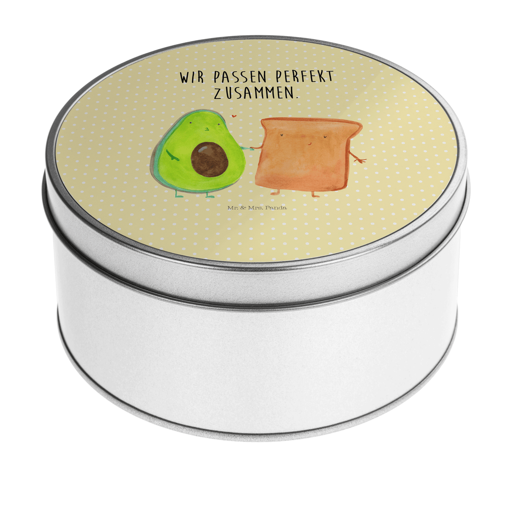 Blechdose rund Avocado Toast Metalldose, Keksdose, Dose, Vorratsdose, Geschenkbox, Lunchbox, Aufbewahrungsbox, Vorratsdosen, Metallkiste, Metallbox, Metallboxen, Aufbewahrungskiste, Geschenkkiste, Blechdosen mit Deckel, Metallkiste mit Deckel, Vorratsdosen mit Deckel, Metall Dose, Avocado, Veggie, Vegan, Gesund, Toast, Toastbrot, Liebespaar, Pärchen, Freund, Freundin, Verlobt, Verlobungsparty, Hochzeit, Hochzeitsgeschenk, Jahrestag, Jahrestagsgeschenk