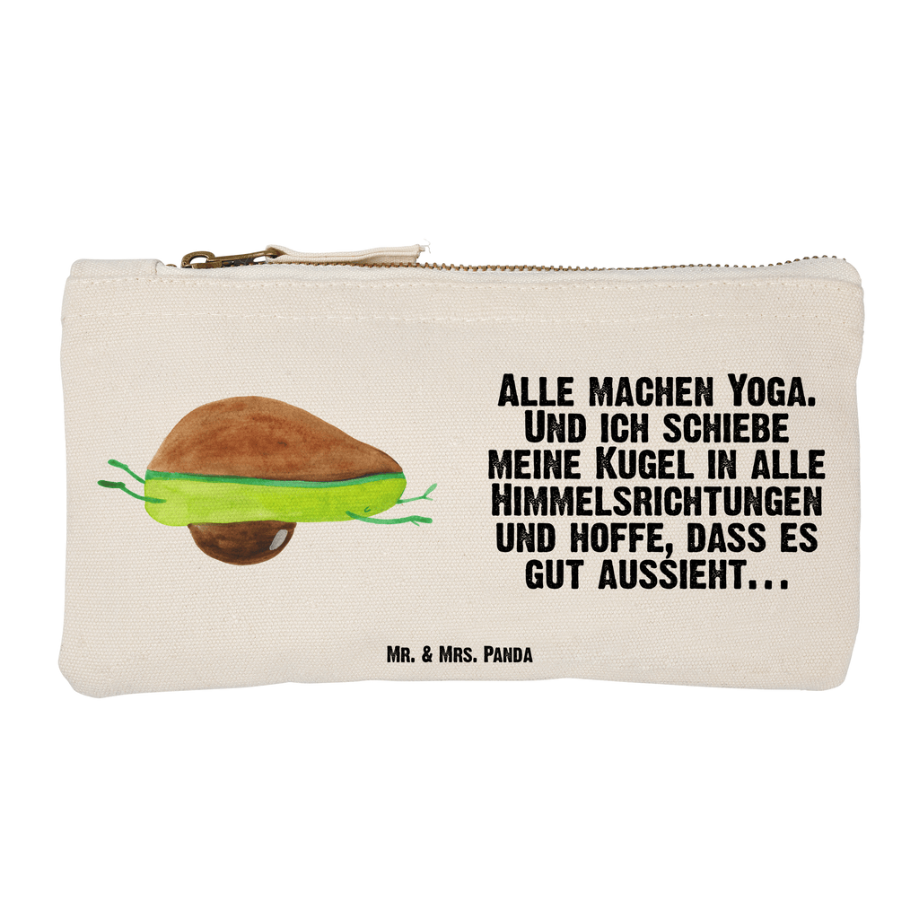 Schminktasche Avocado Yoga Schminktasche, Kosmetiktasche, Kosmetikbeutel, Stiftemäppchen, Etui, Federmappe, Makeup, XXL, Schminketui, Kosmetiketui, Schlamperetui, Avocado, Veggie, Vegan, Gesund, Avocado Yoga Vegan