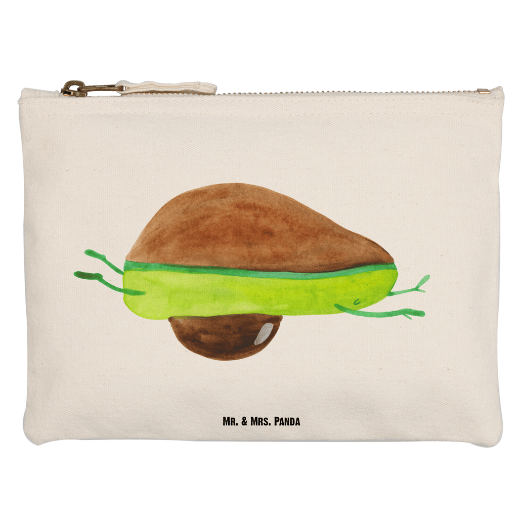 Schminktasche Avocado Yoga Schminktasche, Kosmetiktasche, Kosmetikbeutel, Stiftemäppchen, Etui, Federmappe, Makeup, XXL, Schminketui, Kosmetiketui, Schlamperetui, Avocado, Veggie, Vegan, Gesund, Avocado Yoga Vegan