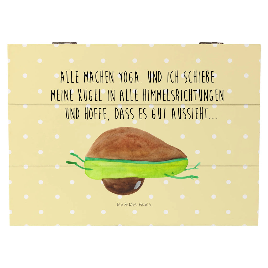 Holzkiste Avocado Yoga Holzkiste, Kiste, Schatzkiste, Truhe, Schatulle, XXL, Erinnerungsbox, Erinnerungskiste, Dekokiste, Aufbewahrungsbox, Geschenkbox, Geschenkdose, Avocado, Veggie, Vegan, Gesund, Avocado Yoga Vegan